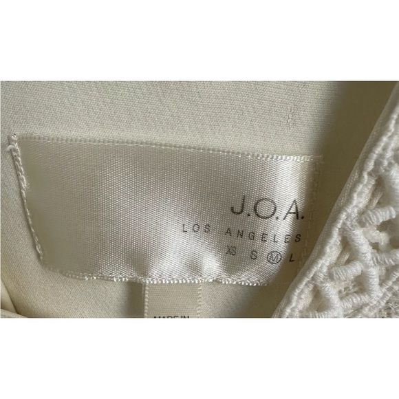 J.O.A. White Crochet Lace Overlay Dress - Picture 4 of 4